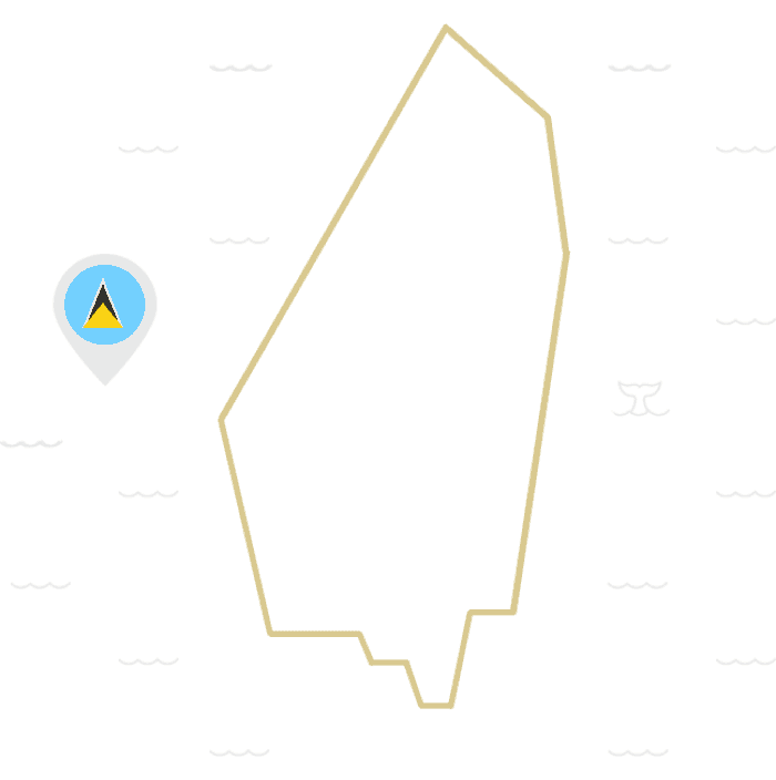 St Lucia Map